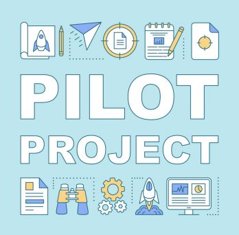 pilot project icon diagram 